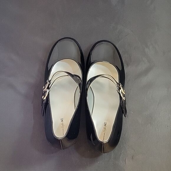 AMERICAN EAGLE ROUND TOE TWO ADJUSTABLE BUCKLE WOMEN"S MARY JANE STYLE S… - Picture 7 of 12